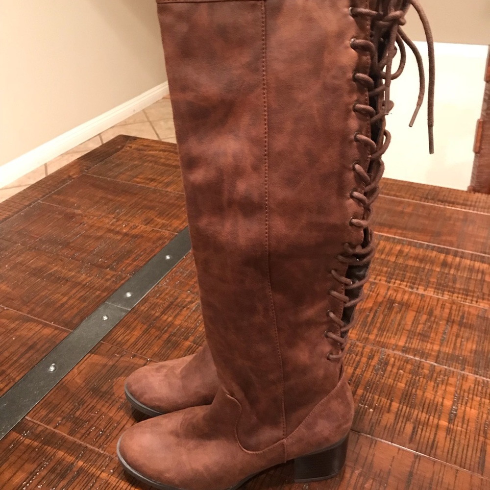 White Mountain (8) Brown/Cognac Tall Boots